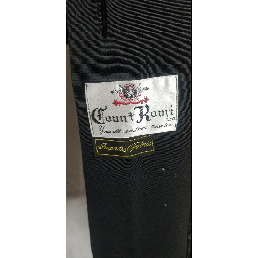 Vintage 1960s  Black Velvet Cocktail  Coat Mod GoGo Count RAMI Auze Medium - Picture 8 of 9